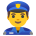 👮‍♂️ man police officer display on Google